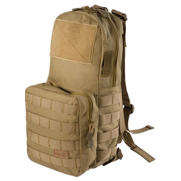 Airsoft hydratation backpack Lancer Tactical MOLLE, tan