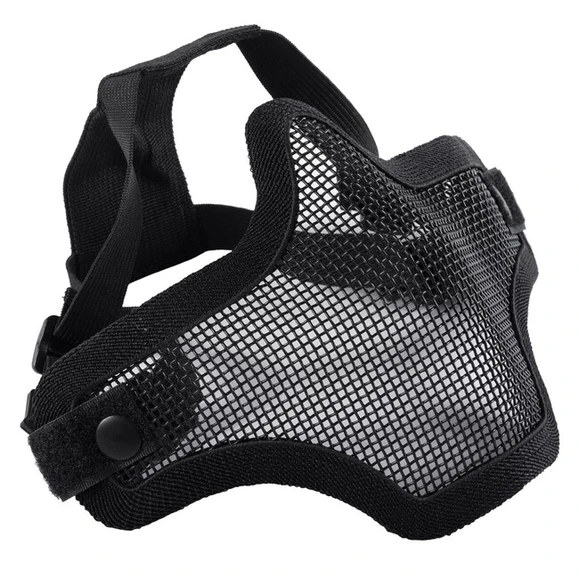 Airsoft Mask Wosport with mesh, black