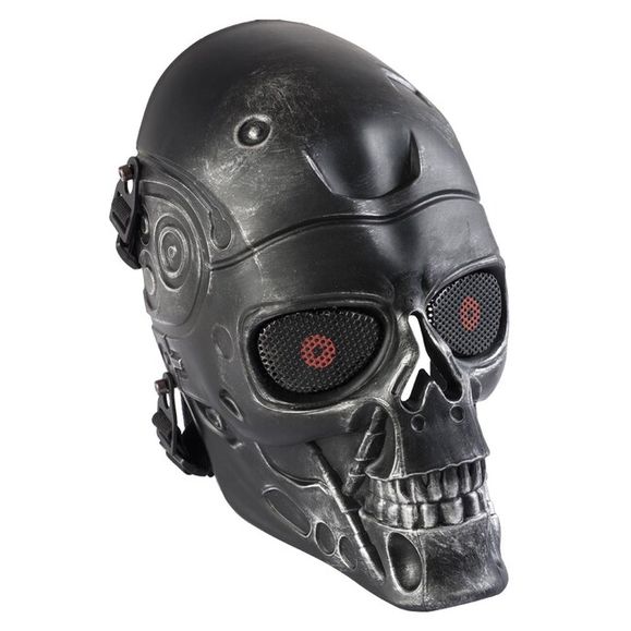 Airsoft mask Wosport Terminator, silver