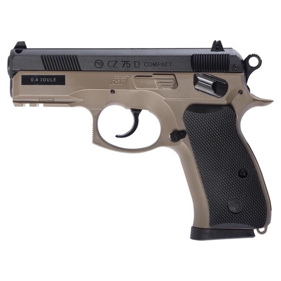 Airsoft pistol ASG CZ 75D Compact DT-FDE, 6 mm BB