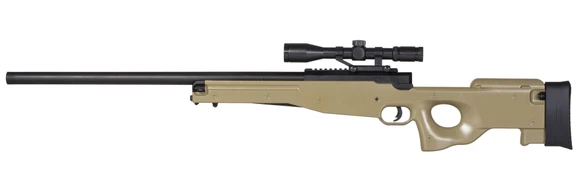 Airsoft sniper rifle Mauser SR TAN with scope, cal. 6 mm BB