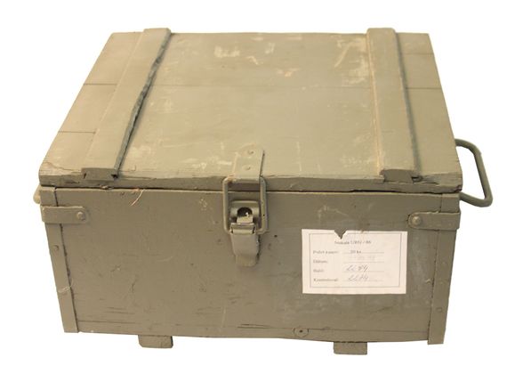 Box for the ammunition, used
