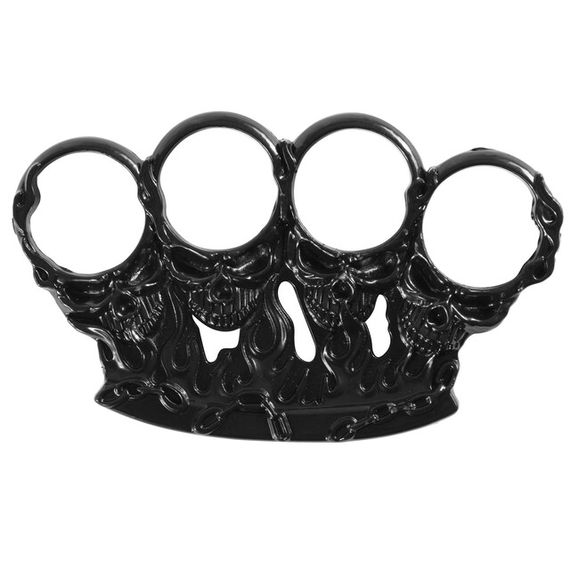 Brass knuckles, defensive, skull, army
