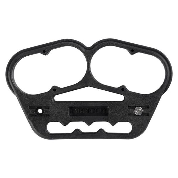 Brass knuckles with clip eXtreme EDC, black