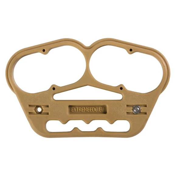 Brass knuckles with clip eXtreme EDC, sandy