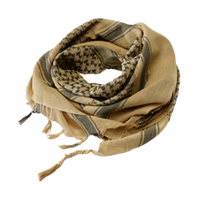 Brandit scarf Shemagh, khaki - black