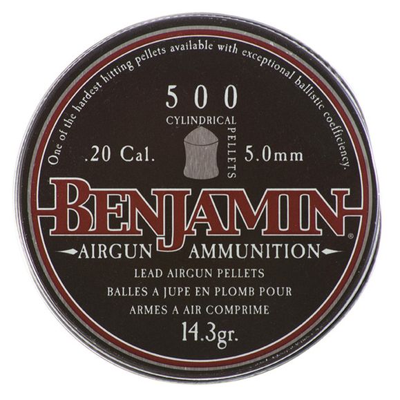 Pellets Benjamin 500, cal. 5,0 mm, 500 pcs