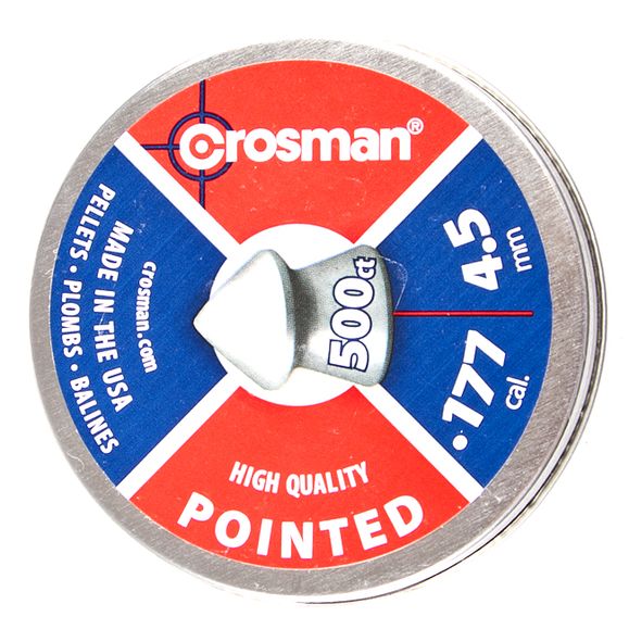 Pellets Crosman Pointed High Quality, 500 pcs, .177 cal. 4,5 mm