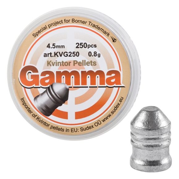 Pellets Gamma, cal. 4,5 mm, 0,80 g, 250 pcs