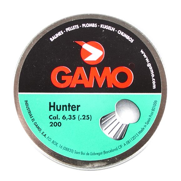 Pellets Gamo Hunter, 200 pcs, cal. 6,35 mm
