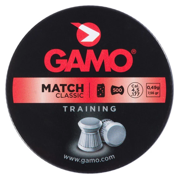 Pellets Gamo Match, 500 pcs, cal. 4,5 mm