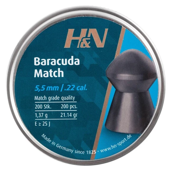 Pellets HN Baracuda Match cal. 5,52 mm, 200 pcs