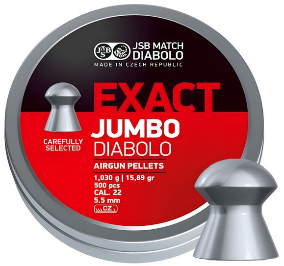 Pellets JSB Exact Jumbo, cal. 5,50 mm (.22), 500 pcs