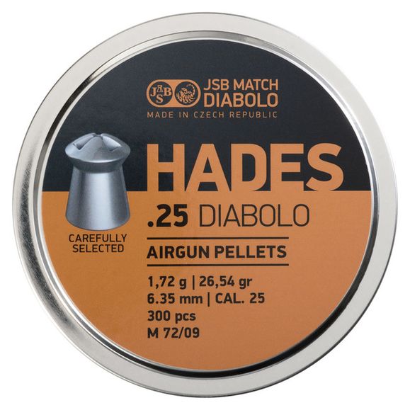 Pellets JSB Hades, cal. 6,35 mm, 300 pcs