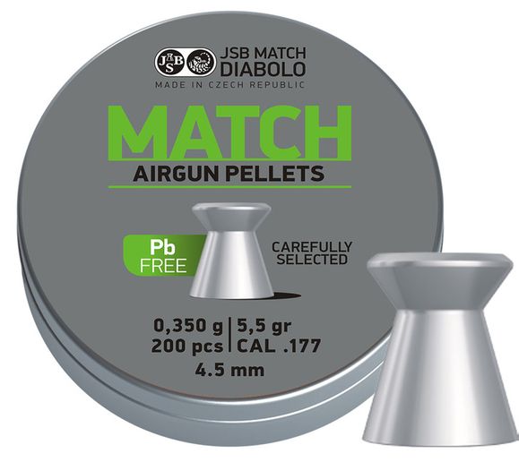 Pellets JSB Match Lead Free, cal. 4,5 mm, 200 pcs