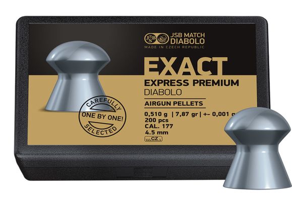 Diabolo pellets JSB Premium Exact Express, cal. 4,52 mm, 200 pcs