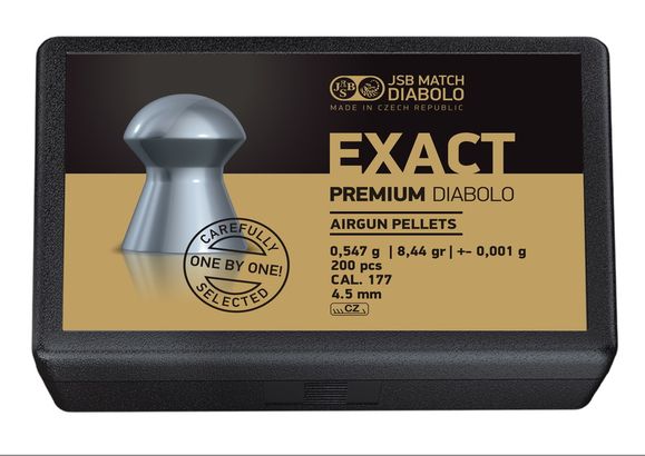 Diabolo pellets JSB Premium Exact, cal. 4,52 mm, 200 pcs