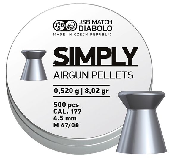 Pellets JSB Simply 0,520 g, cal. 4,5 mm, 500 pcs