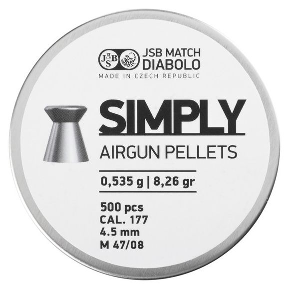 Pellets JSB Simply 0,535 g, cal. 4,5 mm, 500 pcs