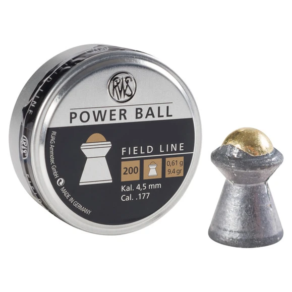 Pellets RWS Power Ball, cal. 4,5 mm, 0,61 g.