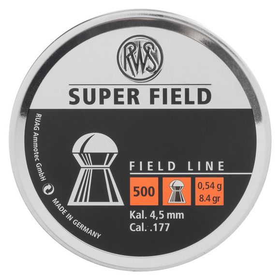 Diabolo RWS Super Field, cal. 4,52 mm, 0,54 g