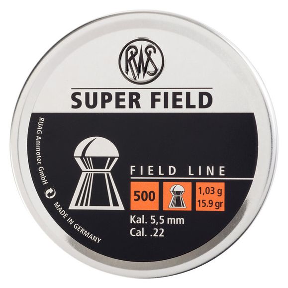 Diabolo RWS Super Field, cal. 5,52 mm, 1,03 g