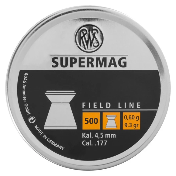Diabolo RWS Supermag, cal. 4,5 mm, 0,60 g