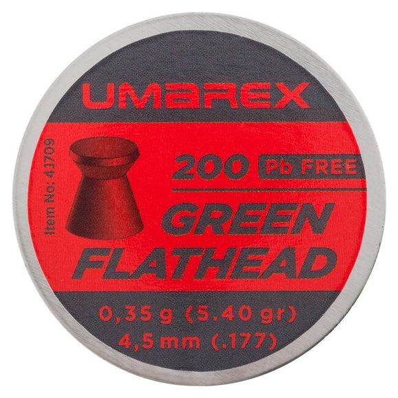 Pellets Umarex Green Flathead Pb Free cal. 4,5 mm, 200 pcs