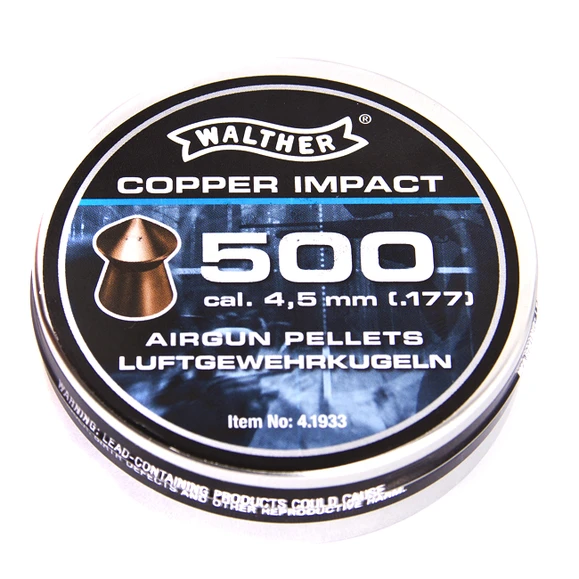 Pellets Walther Copper Impact, 500 pcs, cal. 4,5 mm