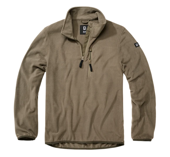 Fleece jacket Brandit Fleece Troyer, olive