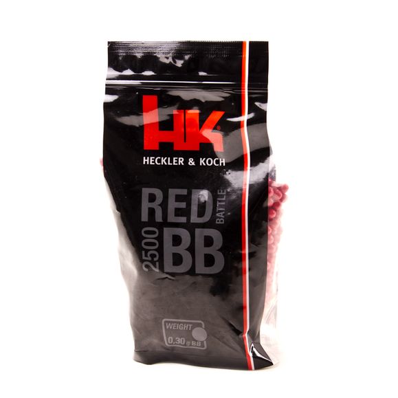 BB bullets 6 mm Heckler&Koch, 0,30 g, 2500 pcs, red