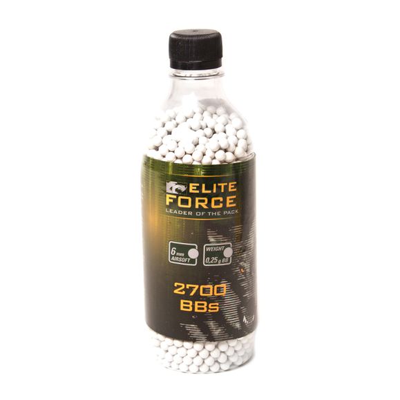 BB bullets 6 mm Elite Force, 0,25 g, 2700 pcs, white