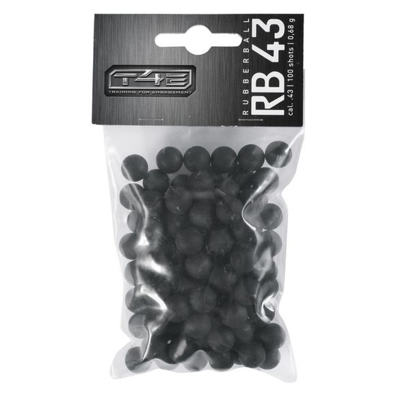 Rubber Balls T4E Rubber Ball RB .43 0,68 g polymér 100 pcs