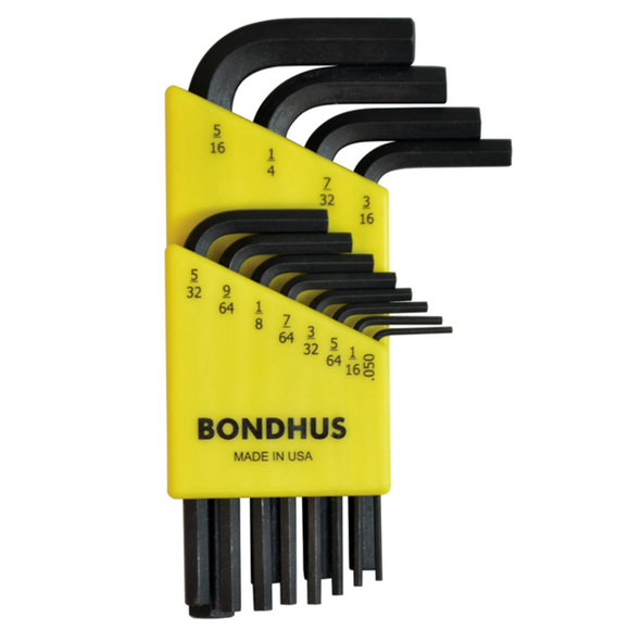 Allen wrench L Hex key Bondhus ProTanium Set .050-5/16 - 12 pcs