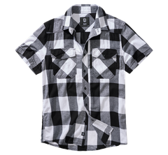 Shirt Brandit Check Sleeve, white - black