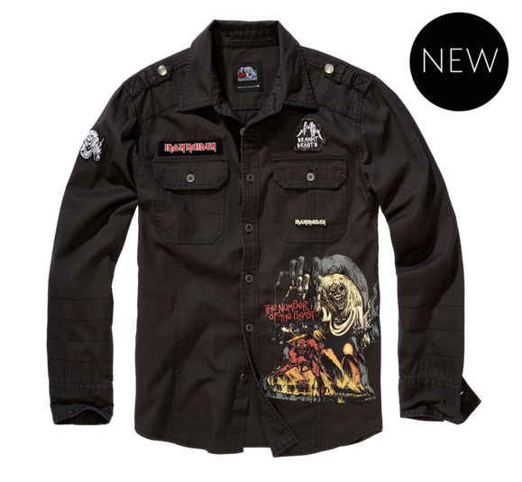 Shirt Brandit Iron Maiden Luis Vintage, black