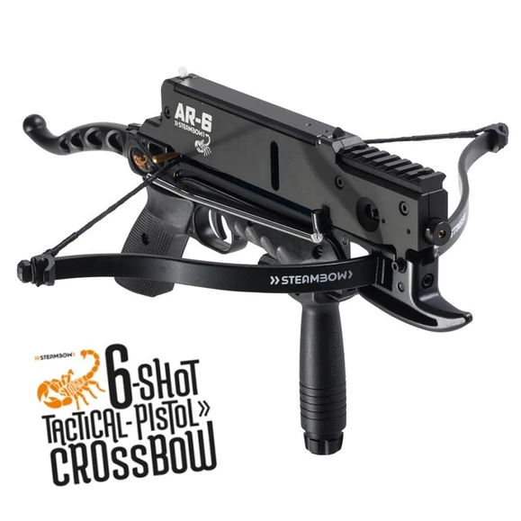 Pistol crossbow Steambow AR-6 Stinger, metal magazine