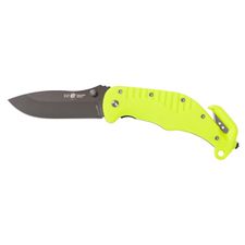 Rescue knife RKY-01, with straight blade, yellow