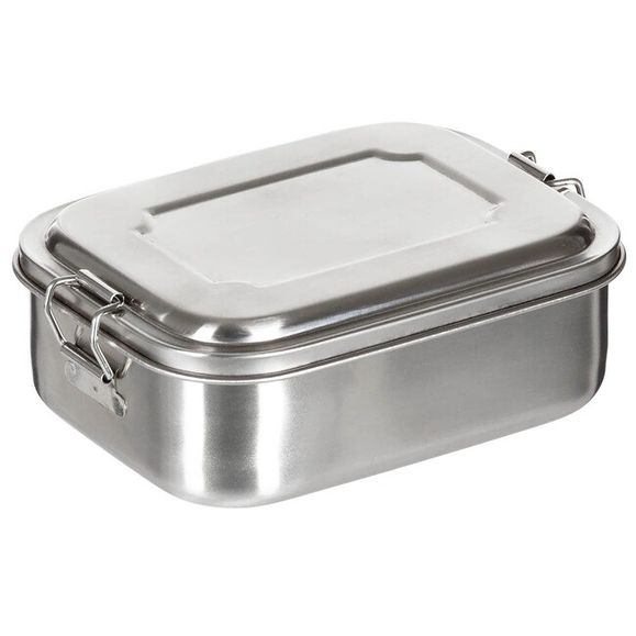 Lunchbox, stainless steel, small 16 x 13 x 6,2 cm