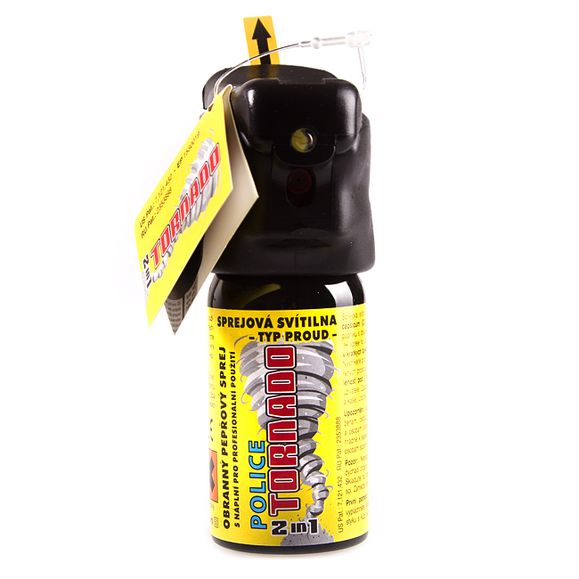 Defense spray OC TORNADO with light, 40 ml