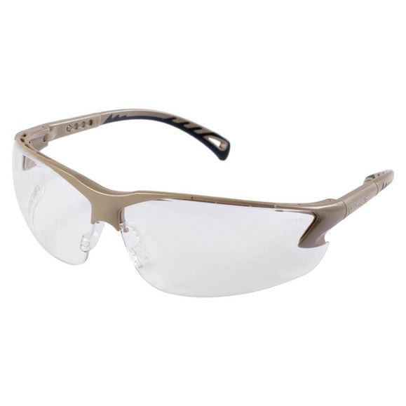 Protection goggles ASG, transparent lenses, tan