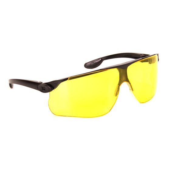 Safety goggles opened, yellow