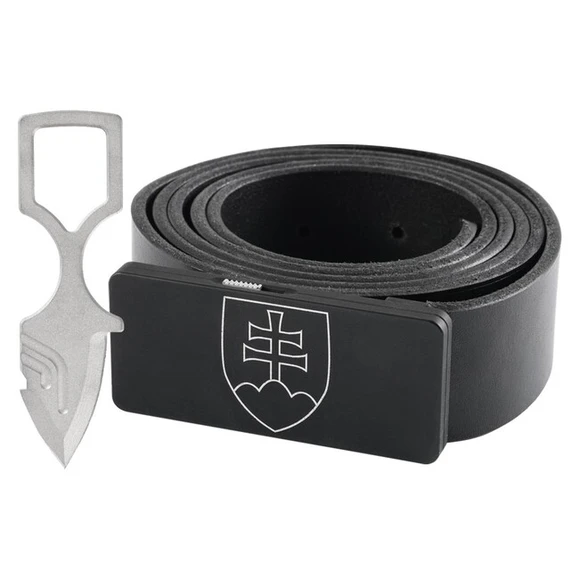 Belt eXtreme EDC with buckle and emblem, black