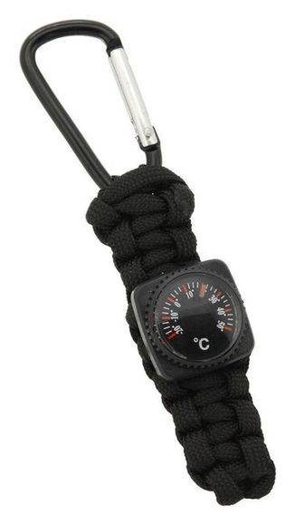 Paracord pendant with thermometer