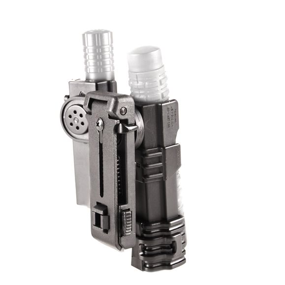 Plastic case for baton end flashlights double, rotary SH-121-LHU-14