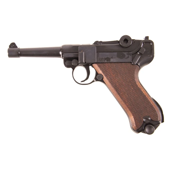 Gas pistol Cuno Melcher P08, black, cal. 9 mm