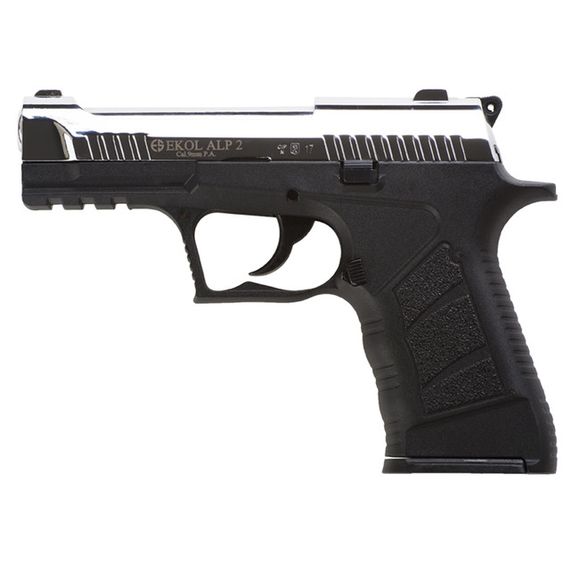 Gas pistol Ekol Alp 2, cal. 9 mm, glossy chrome