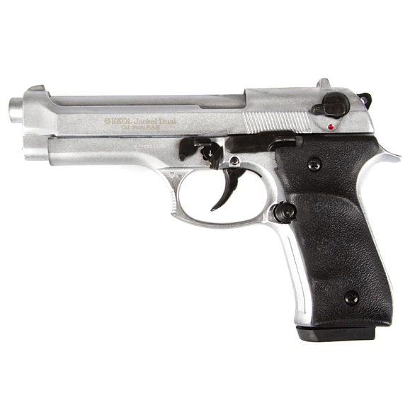 Gas pistol Ekol Jackal Dual, nickel, cal. 9 mm, Knall Full Auto