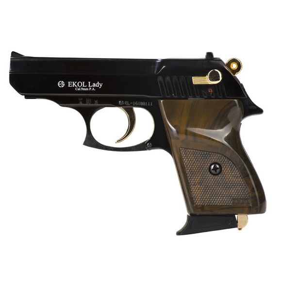 Gas pistol Ekol Lady, combination, black, cal. 9 mm