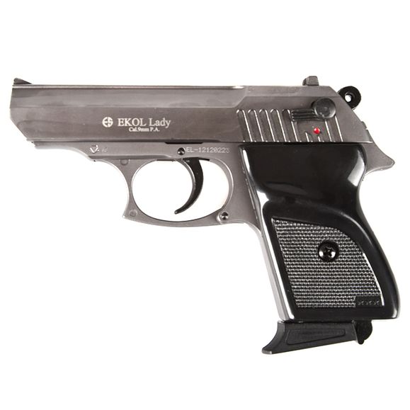 Gas pistol Ekol Lady, titanium, cal. 9 mm, Knall